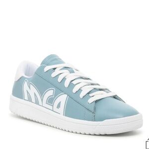 NWT MCQ Alexander McQueen Tennis Sneakers Low Top Leather Blue